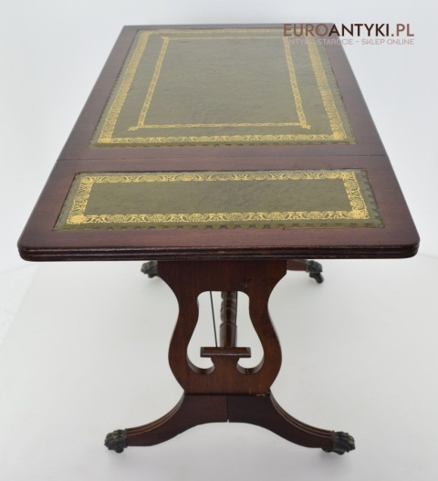Rozkładany stoliczek Empire mały stolik empir antyk do salonu ganu