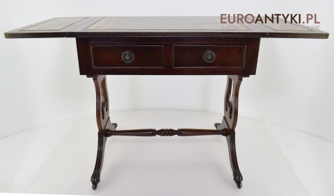 Rozkładany stoliczek Empire mały stolik empir antyk do salonu ganu