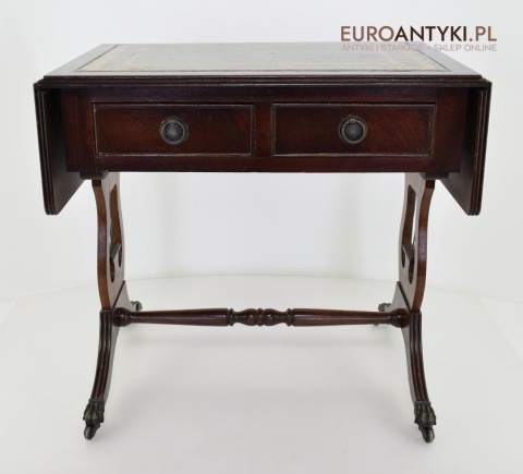 Rozkładany stoliczek Empire mały stolik empir antyk do salonu ganu