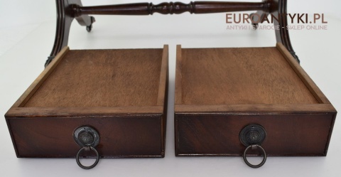 Rozkładany stoliczek Empire mały stolik empir antyk do salonu ganu