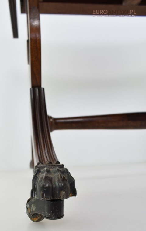 Rozkładany stoliczek Empire mały stolik empir antyk do salonu ganu