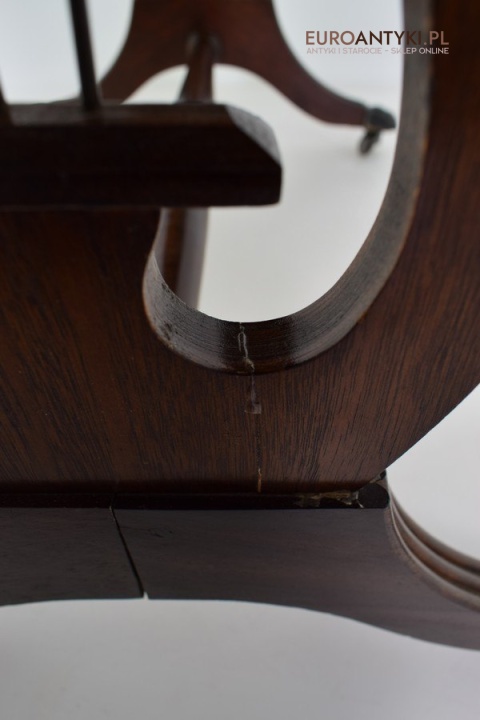 Rozkładany stoliczek Empire mały stolik empir antyk do salonu ganu