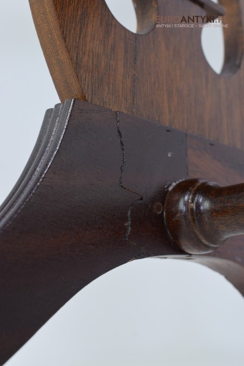 Rozkładany stoliczek Empire mały stolik empir antyk do salonu ganu