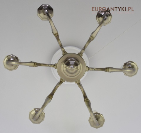 Srebrny żyrandol w angielskim stylu lampa wisząca na korytarz do ganku holu antyki