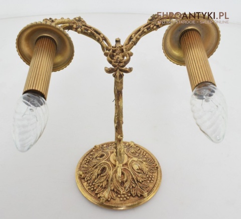 2 Renesansowe kinkiety dekoracyjne do dworku pałacyku lampy ścienne antyki