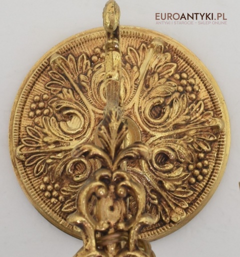 2 Renesansowe kinkiety dekoracyjne do dworku pałacyku lampy ścienne antyki