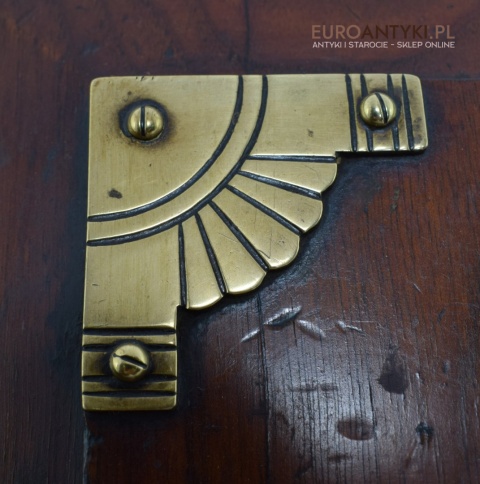 Antyk zabytkowa węglarka kuferek skrzyneczka na węgiel muzealna unikatowa