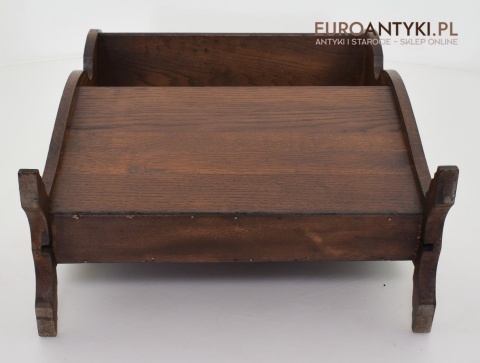 Gazetnik drewniany stojak na gazety pilota TV i kawe