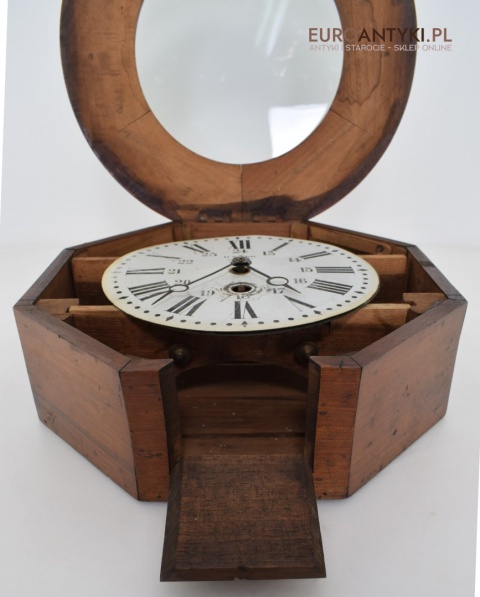 Muzealny zegar dworcowy z lat 1870 BRUXELLES Vandeplancke Tordoir slave clock antyk