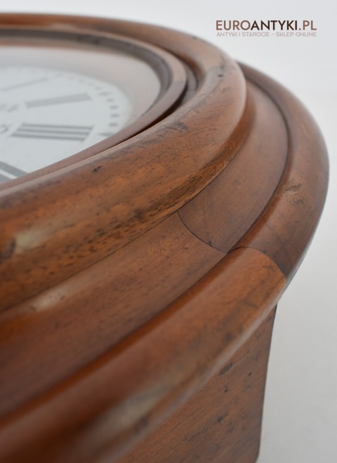 Muzealny zegar dworcowy z lat 1870 BRUXELLES Vandeplancke Tordoir slave clock antyk