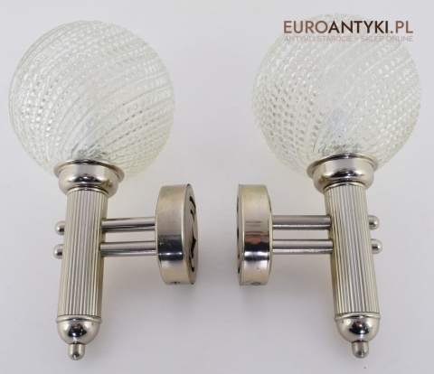 srebrne kinkiety do łazienki