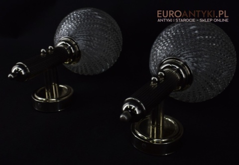 Retro srebrne kinkiety łazienkowe lampki do lazienki vintage lampy art deco