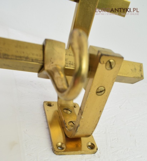 Wieszak bauhaus art deco wieszaki zabytkowe mosiężne stylowa garderoba