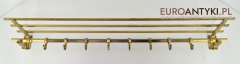 Wieszak bauhaus art deco wieszaki zabytkowe mosiężne stylowa garderoba