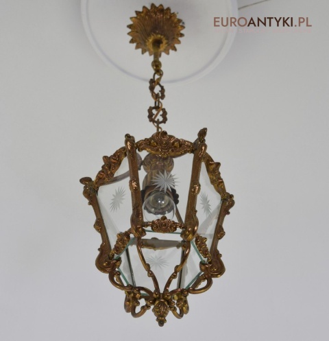 Barokowy zwis lampa wisząca barokowa lampka rokoko do zamku dworku antyki