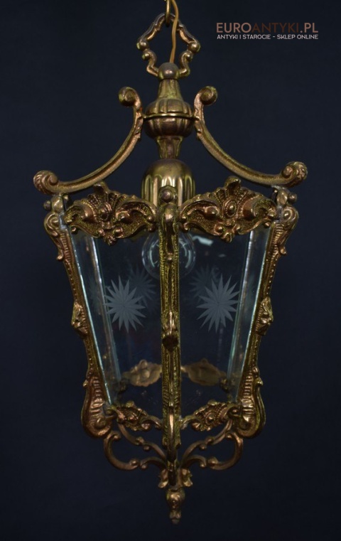 Barokowy zwis lampa wisząca barokowa lampka rokoko do zamku dworku antyki