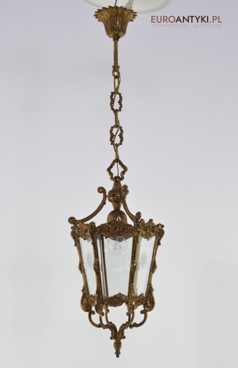 Barokowy zwis lampa wisząca barokowa lampka rokoko do zamku dworku antyki