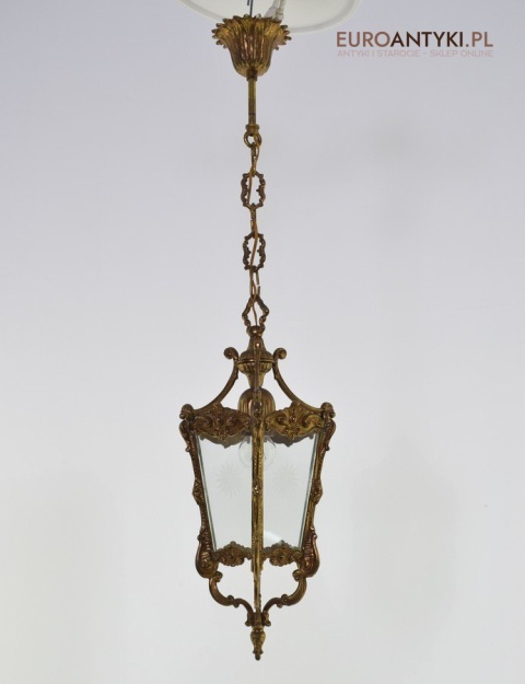 Barokowy zwis lampa wisząca barokowa lampka rokoko do zamku dworku antyki