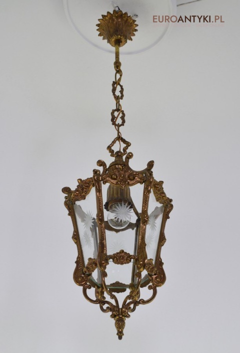Barokowy zwis lampa wisząca barokowa lampka rokoko do zamku dworku antyki