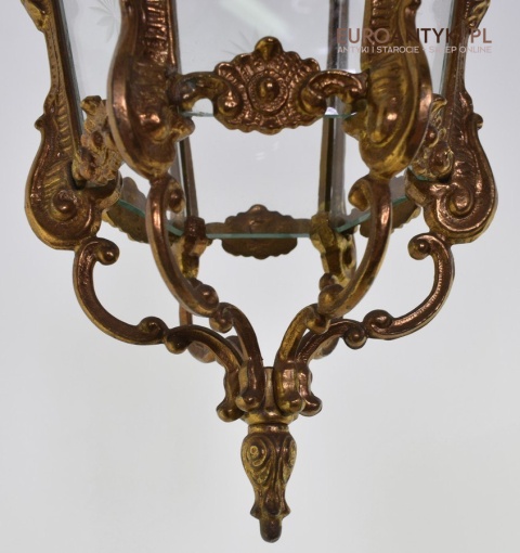 Barokowy zwis lampa wisząca barokowa lampka rokoko do zamku dworku antyki