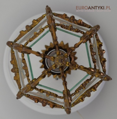 Barokowy zwis lampa wisząca barokowa lampka rokoko do zamku dworku antyki