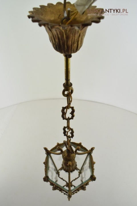 Barokowy zwis lampa wisząca barokowa lampka rokoko do zamku dworku antyki