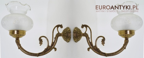 Antyki ekskluzywne nad biurko kinkiety do pałacowego saloniku lampy ścienne