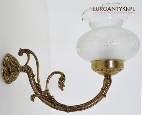 Antyki ekskluzywne nad biurko kinkiety do pałacowego saloniku lampy ścienne