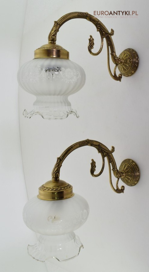 Antyki ekskluzywne nad biurko kinkiety do pałacowego saloniku lampy ścienne