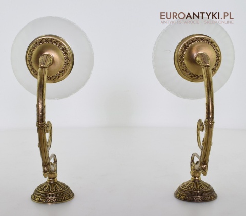 Antyki ekskluzywne nad biurko kinkiety do pałacowego saloniku lampy ścienne