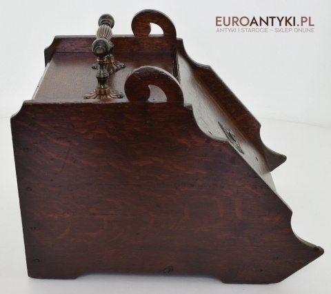 Muzealna węglarka antyk naczynie starodawny pojemnik na węgiel grunderzeit antique