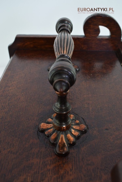 Muzealna węglarka antyk naczynie starodawny pojemnik na węgiel grunderzeit antique