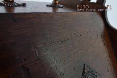 Muzealna węglarka antyk naczynie starodawny pojemnik na węgiel grunderzeit antique