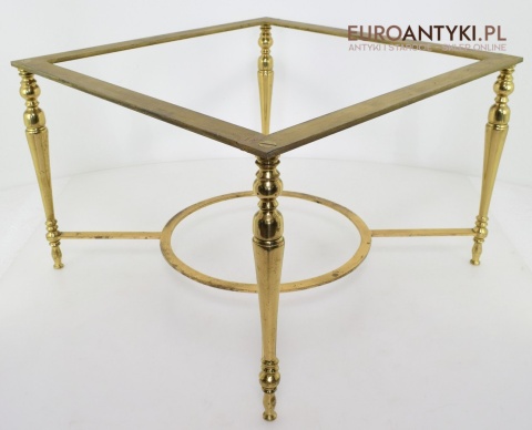 Antyk starodawny stoliczek mosiądz antyk mebelek vintage retro klimatyczny