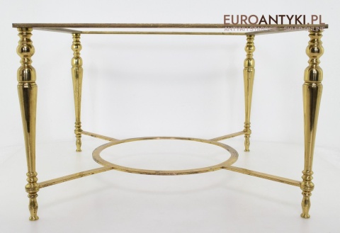 Antyk starodawny stoliczek mosiądz antyk mebelek vintage retro klimatyczny