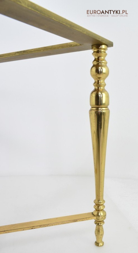 Antyk starodawny stoliczek mosiądz antyk mebelek vintage retro klimatyczny