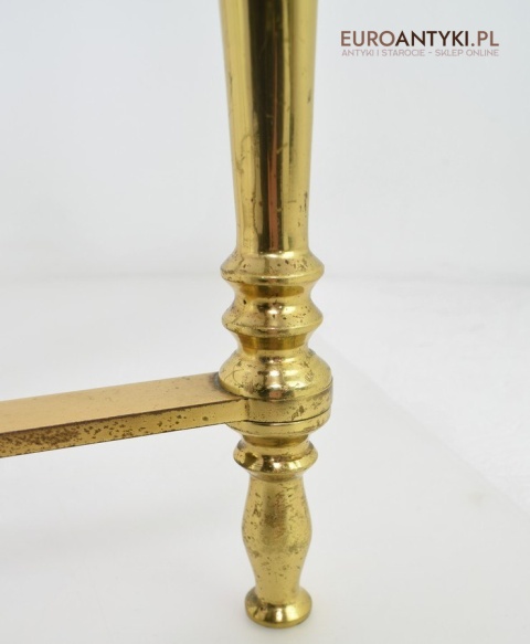 Antyk starodawny stoliczek mosiądz antyk mebelek vintage retro klimatyczny