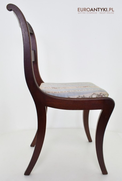 Wiktoriańskie krzesło antyczne meble oryginalne muzealne dworskie