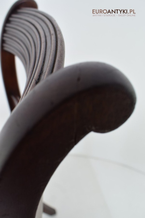 Wiktoriańskie krzesło antyczne meble oryginalne muzealne dworskie