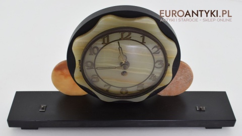 Zabytkowy zegar antyk marmurowy kominkowy na części dla zegarmistrza