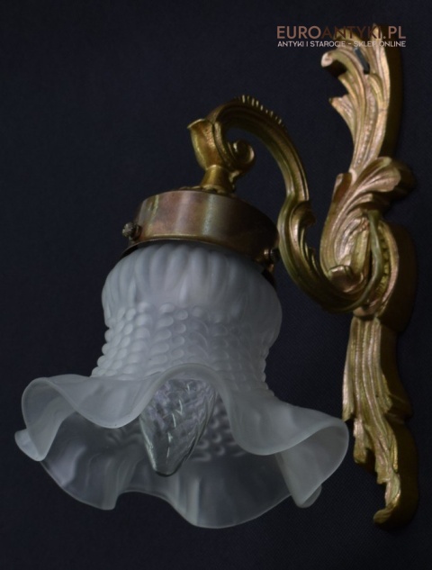 2 kinkiety barokowe rokokowe oświetlenie zabytkowe do sali bankietowej lampy ścienne