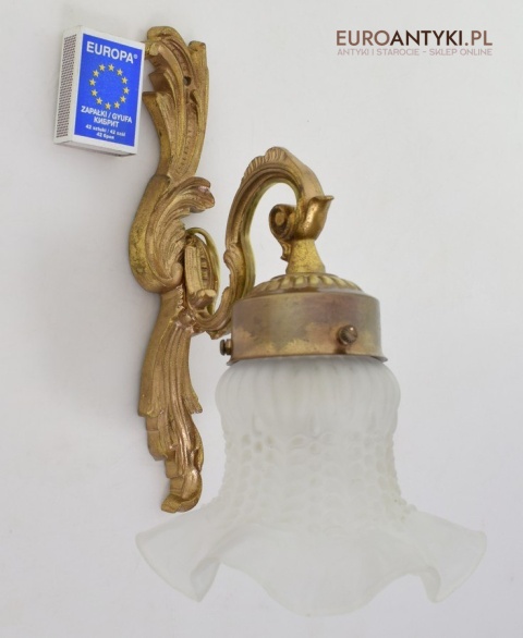 2 kinkiety barokowe rokokowe oświetlenie zabytkowe do sali bankietowej lampy ścienne
