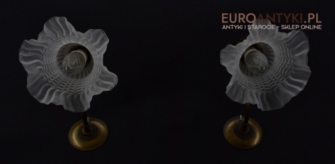 2 secesyjne kinkiety zabytkowe lampki ścienne do dworku