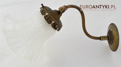 2 secesyjne kinkiety zabytkowe lampki ścienne do dworku