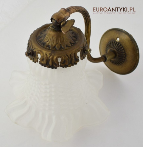 2 secesyjne kinkiety zabytkowe lampki ścienne do dworku