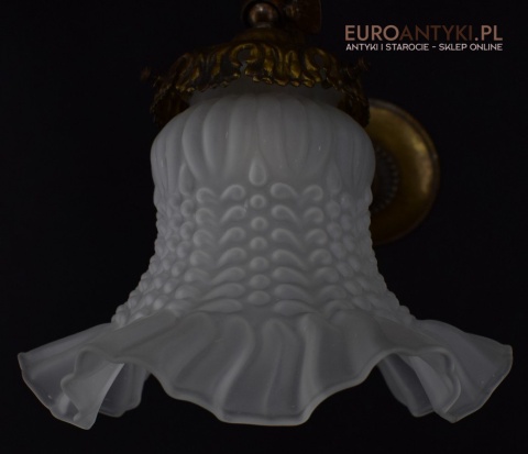 2 secesyjne kinkiety zabytkowe lampki ścienne do dworku