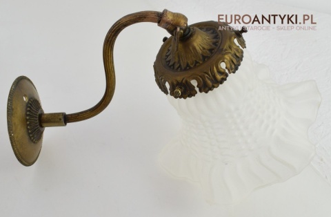 2 secesyjne kinkiety zabytkowe lampki ścienne do dworku