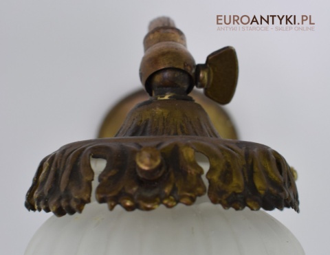 2 secesyjne kinkiety zabytkowe lampki ścienne do dworku