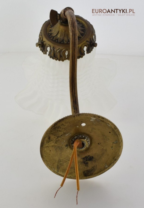 2 secesyjne kinkiety zabytkowe lampki ścienne do dworku