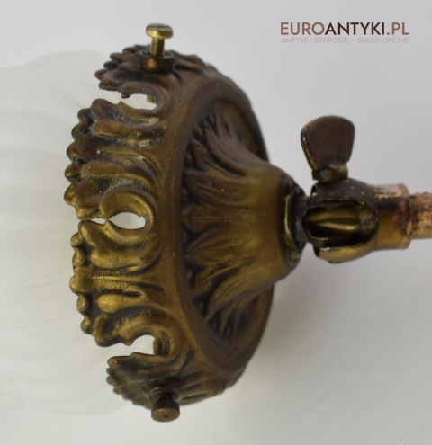 2 secesyjne kinkiety zabytkowe lampki ścienne do dworku